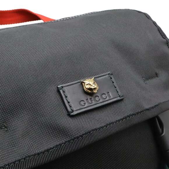 GUCCI Black Leather Backpack main image 8